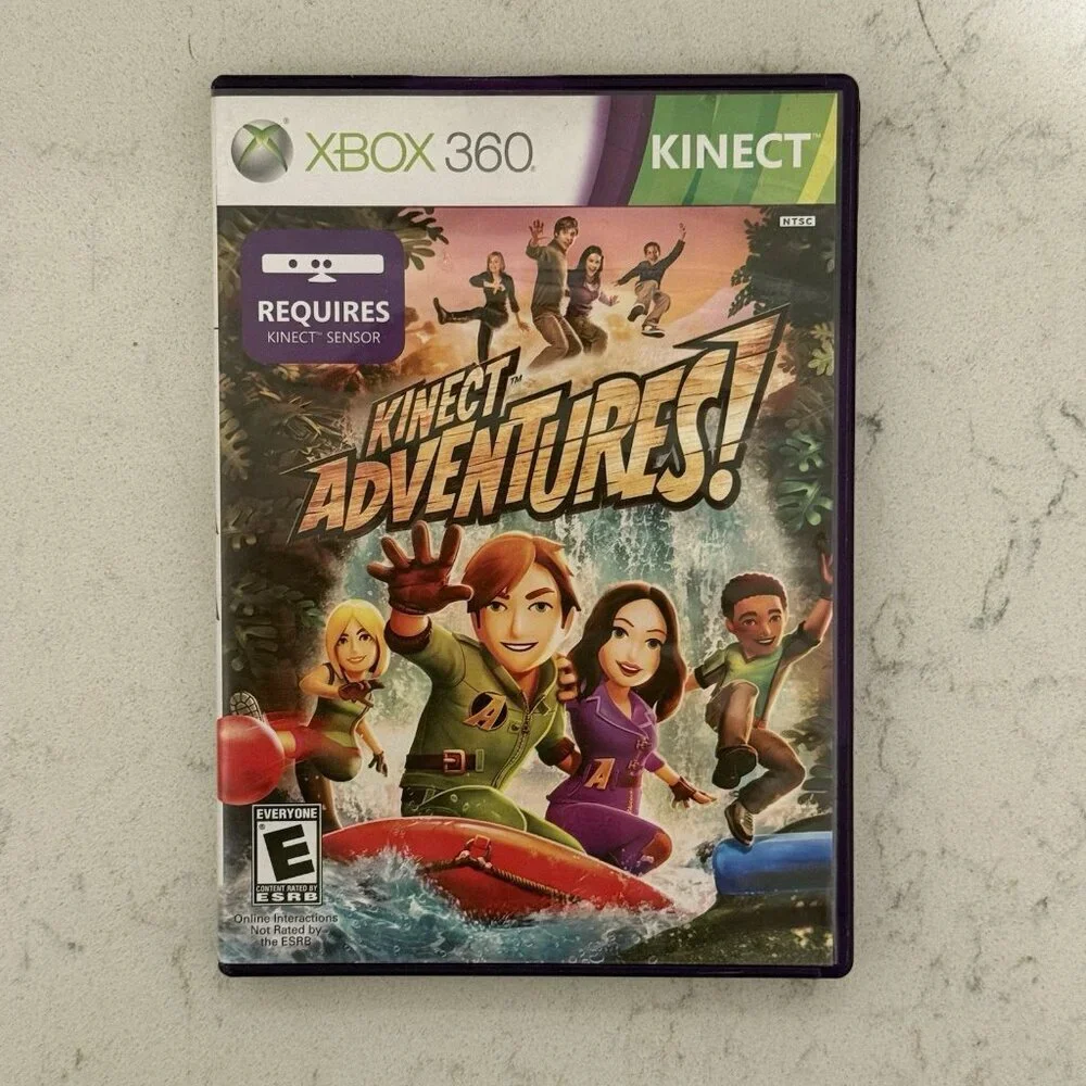 OEM Microsoft Xbox 360 Kinect Motion Sensor Bar‎ + Kinect Adventures! Complete